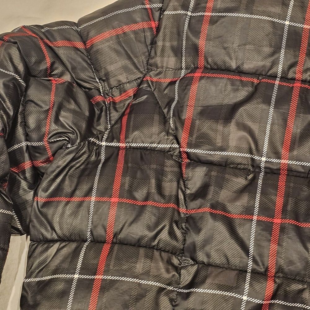 Lauren‎ Ralph Lauren Full Zip Puffer Jacket Plaid Black Womens Size M - Picture 9 of 16